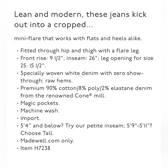 Madewell Cali Demi-boot raw hem jeans - Picture 5 of 11